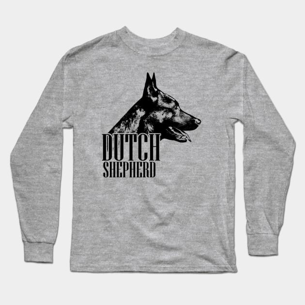 Dutch Shepherd - Dutchie Long Sleeve T-Shirt by Nartissima